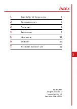 Preview for 3 page of Cartoni FOCUS 22 User Manual/Maintenance