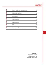 Preview for 3 page of Cartoni Focus 8 User Manual/Maintenance