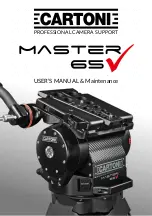 Предварительный просмотр 1 страницы Cartoni MASTER 65 User Manual/Maintenance