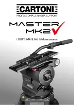 Cartoni Master MK2V User Manual/Maintenance предпросмотр