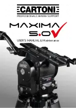 Предварительный просмотр 1 страницы Cartoni MAXIMA 5.0 User Manual/Maintenance