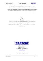 Предварительный просмотр 2 страницы Cartoni P70 PLUS Maintenance And User Manual