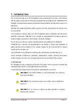 Preview for 4 page of Cartoni STEERING P70 Maintenance And User Manual