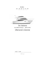 Preview for 1 page of Carver Yachts 36 SEDAN Owner'S Manual