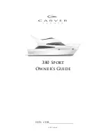 Carver Yachts 380 SPORT Owner'S Manual preview