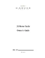 Carver Yachts 39 MOTOR series Owner'S Manual preview