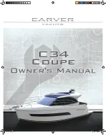 Carver Yachts C34 Coupe 2018 Owner'S Manual preview