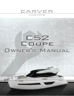 Предварительный просмотр 1 страницы Carver Yachts C52 Coupe Owner'S Manual