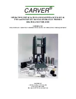 Carver 12-10 Operation, Installation, And Maintenance Manual preview