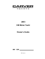 Carver 396 Motor Yacht 2003 Owner'S Manual предпросмотр