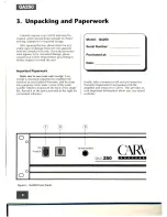 Предварительный просмотр 4 страницы Carver GA250 Owner'S Manual