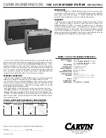 CARVIN 112E Instructions preview