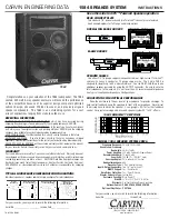 CARVIN 1584-1584P Instructions preview