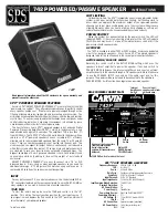 Предварительный просмотр 2 страницы CARVIN 742-742P-2003 Instructions