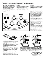 CARVIN AE185 Function Manual preview