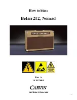 CARVIN Belair212 Manual предпросмотр