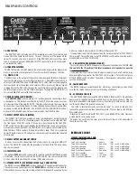 Предварительный просмотр 3 страницы CARVIN BX700 User Manual