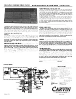 Preview for 2 page of CARVIN C2440 Operating Manual