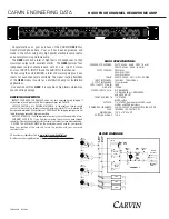 CARVIN H400 Instruction Manual предпросмотр