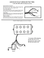 CARVIN HB PICKUP WIRING Manual preview