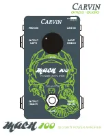 Preview for 1 page of CARVIN MACH 100 User Manual