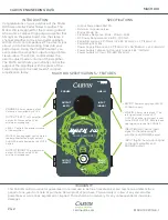 Предварительный просмотр 2 страницы CARVIN MACH 100 User Manual