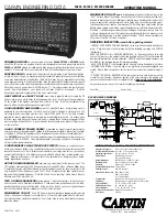 CARVIN PA1200 Operating Manual preview