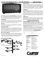 Предварительный просмотр 2 страницы CARVIN PA410 Operating Manual