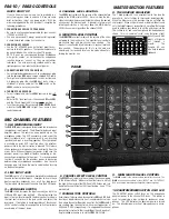 Предварительный просмотр 4 страницы CARVIN PA410 Operating Manual