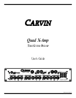 CARVIN Quad X-Amp User Manual preview