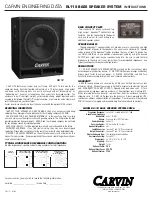 Preview for 1 page of CARVIN RL118 Instructions