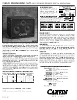 Preview for 1 page of CARVIN RL210T Instructions