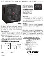 Preview for 1 page of CARVIN RL410T Instructions