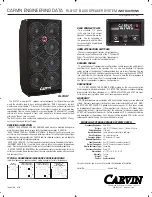 Preview for 1 page of CARVIN RL810T Instructions