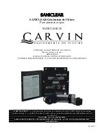 Preview for 1 page of CARVIN SANICLEAR20 Operation And Installation Manual