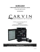 Preview for 21 page of CARVIN SANICLEAR20 Operation And Installation Manual