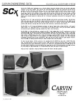 CARVIN SCx1112 User Manual preview