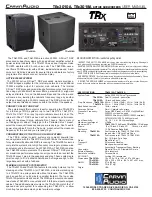 Preview for 1 page of CARVIN TRx3010A User Manual