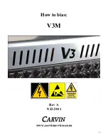 Предварительный просмотр 1 страницы CARVIN V3M Quick Start Manual