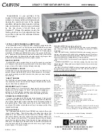 CARVIN VL3412B User Manual preview