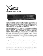 Preview for 1 page of CARVIN XDrive XD88 Operation Manual