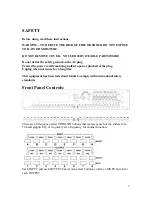 Preview for 3 page of CARVIN XDrive XD88 Operation Manual