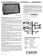 CARVIN XP650 Operating Manual preview