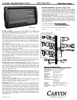 Preview for 1 page of CARVIN XP880 Operating Manual