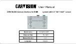 Preview for 1 page of CarVision CZ-NBT-CAMIF User Manual