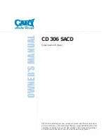 Cary Audio Design Audio CD Player Manual предпросмотр