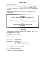 Preview for 3 page of Cary Audio Design CAD-40M Operating Manual