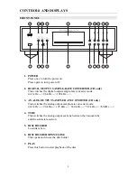 Предварительный просмотр 9 страницы Cary Audio Design CD 303 T SACD Owner'S Manual