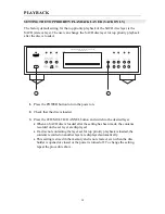 Предварительный просмотр 19 страницы Cary Audio Design CD 303 T SACD Owner'S Manual