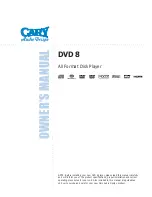 Preview for 1 page of Cary Audio Design DVD 8 Owner'S Manual